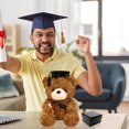 thumbnail image 4 of Graduation Gift Graduation Bear Inspirational Keychain for Middle High School University College Graduates Black, 4 of 9