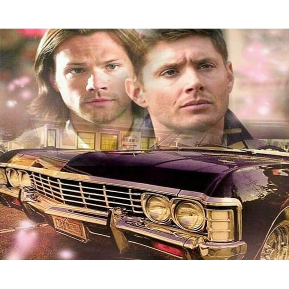 Paint by Numbers for Adults -Supernatural (46) - Drawing Paintwork DIY Paint by Number Kits Art Crafts for Home Wall Decor 16"x20"