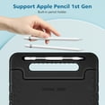thumbnail image 5 of Fintie Kids Case for iPad 10th Generation (10.9 inch 2022 Model), Kiddie Lightweight Shockproof Kids Friendly Stand Cover with Pencil Holder, Black, 5 of 9