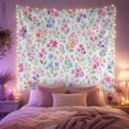 thumbnail image 2 of Wildflowers Across a Scattered Field, Whimsical Watercolor for Flower Lovers, Botanical Wall Art, Housewarming Gift, Tapestry Wall Hanging for Bedroom and Living Room, 2 of 7