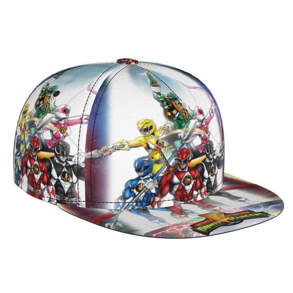 Power Rangers Adjustable Brim Bill Baseball Cap Adjustable Snapback Hat Hip Hop Cap Dad Hat Men Women