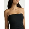 thumbnail image 5 of Time and Tru Women's and Women's Plus Strapless Bandeau One Piece Swimsuit, Sizes XS-2X, 5 of 6