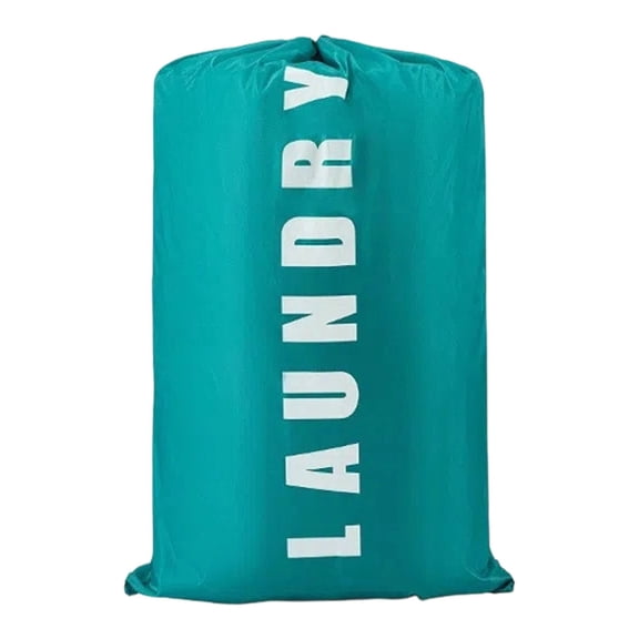 24"x36.2" Teal Travel Laundry Bag | Oimcto Travel Laundry Bag, Dirty Clothes Organizer with Drawstring, Large Enough, Easy Fit A Laundry Hamper or Basket - 1 Pc
