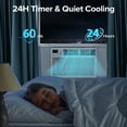 thumbnail image 3 of KISSAIR 14,000 BTU U Shaped Window Air Conditioner 6-in-1 Mode with Remote Control 24-Hour Timing for Room/Office/Apartment Cools up to 700 Sq.ft, 3 of 11