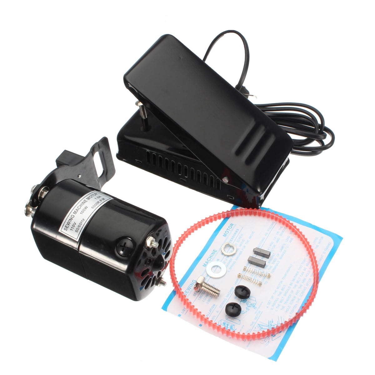 Sewing Machine Clockwise Reverse Motor /& Electronic Pedal 1.2 amp 120 watts REV