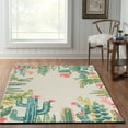 thumbnail image 2 of Linon Tripoli Saguaro Hand Tufted Polyester 5'x7' Rug in Ivory, 2 of 7