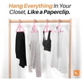 thumbnail image 4 of Kangaroo™ 100% Recycled High-Strength Clothing Hanger, Pants, Shirt, Jacket - Patented (Pinkity 30-Pack), 4 of 5