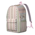 thumbnail image 2 of Vintage Bohemian Print Backpack for Teens, Unisex Boho Style Bookbag with Multiple Pockets, Large Capacity High School College Backpack for Students, Excellent Gift Choice, 2 of 5