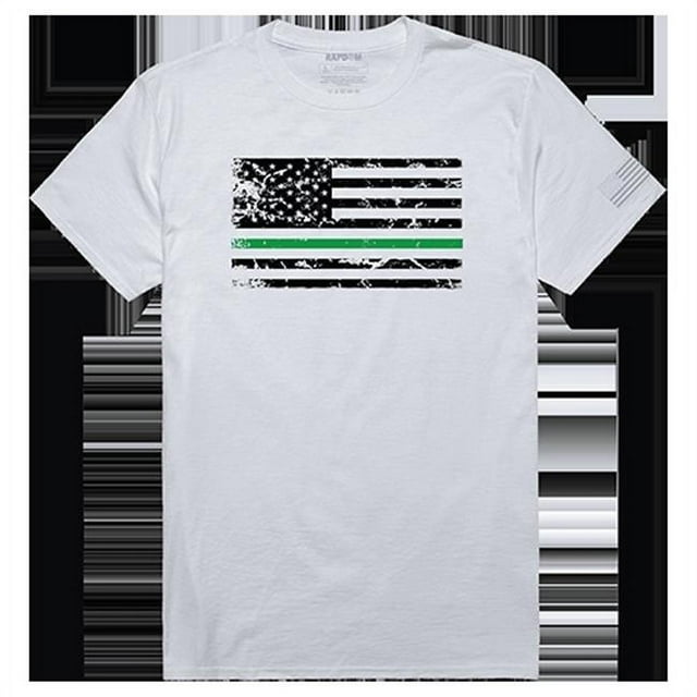 Rapid Dominance TS1-804-N01-02 TGL Drapeau Tactique Graphique Tee Shirt&44; Blanc - Moyen