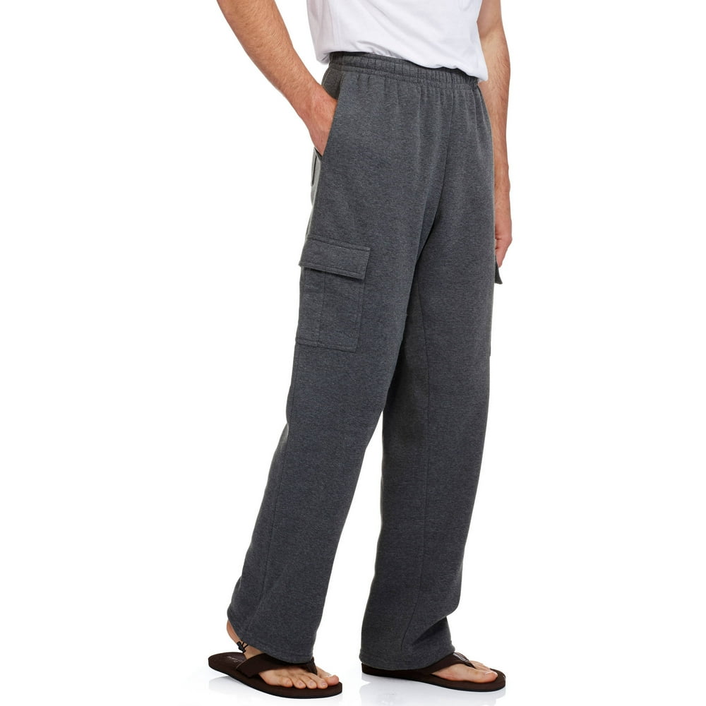 climate concepts men's and big men's fleece cargo pants