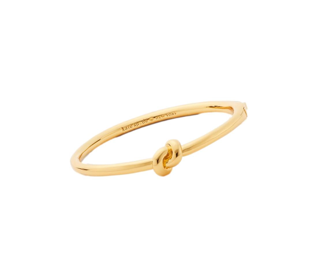 【国内発送】katespade* Spade Hinge Bangle Kate Spade New York Women's Gold Plated Metal Sailor's Knot