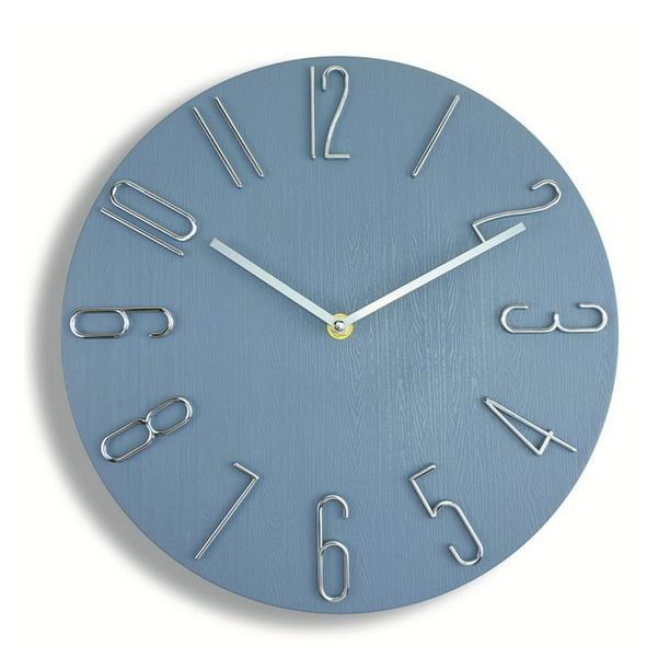 Reloj silencioso moderno y creativo para sala de estar nórdica.