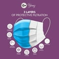 Em Yeraz 100 PCS Face Mask ,3 Ply Disposable Face Mask Filter