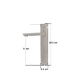 thumbnail image 3 of Monomando Alto Para Lavabo U Ovalin Baño Rubinett Acero Inox 304 Satinado 29.5 cm, 3 of 6