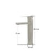 thumbnail image 3 of Monomando Alto Para Lavabo U Ovalin Baño Rubinett Acero Inox 304 Satinado 29.5 cm, 3 of 6