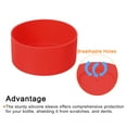 thumbnail image 4 of Uxcell 1pcs 9cm Protective Silicone Boot Sleeve for 32-40 oz, Bottle Bottom Anti-Slip Sleeve Cover, Red, 4 of 6