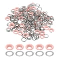 thumbnail image 1 of Uxcell 110 Pcs Ojetes con Arandelas 5/16" Kit de Grommets Rosa, 1 of 7