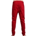 thumbnail image 3 of J. METHOD Men’s Joggers Pants Casual Lightweight Comfy Harem Slim Fit Adjustable Elastic Waist Pockets Sweatpants NEMP08 Red XL, 3 of 6