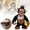 Black, variant on Interactive Animated Monkey Toy with Sound and Motion Cute Animal Stuffed Doll for Kids Entertainment