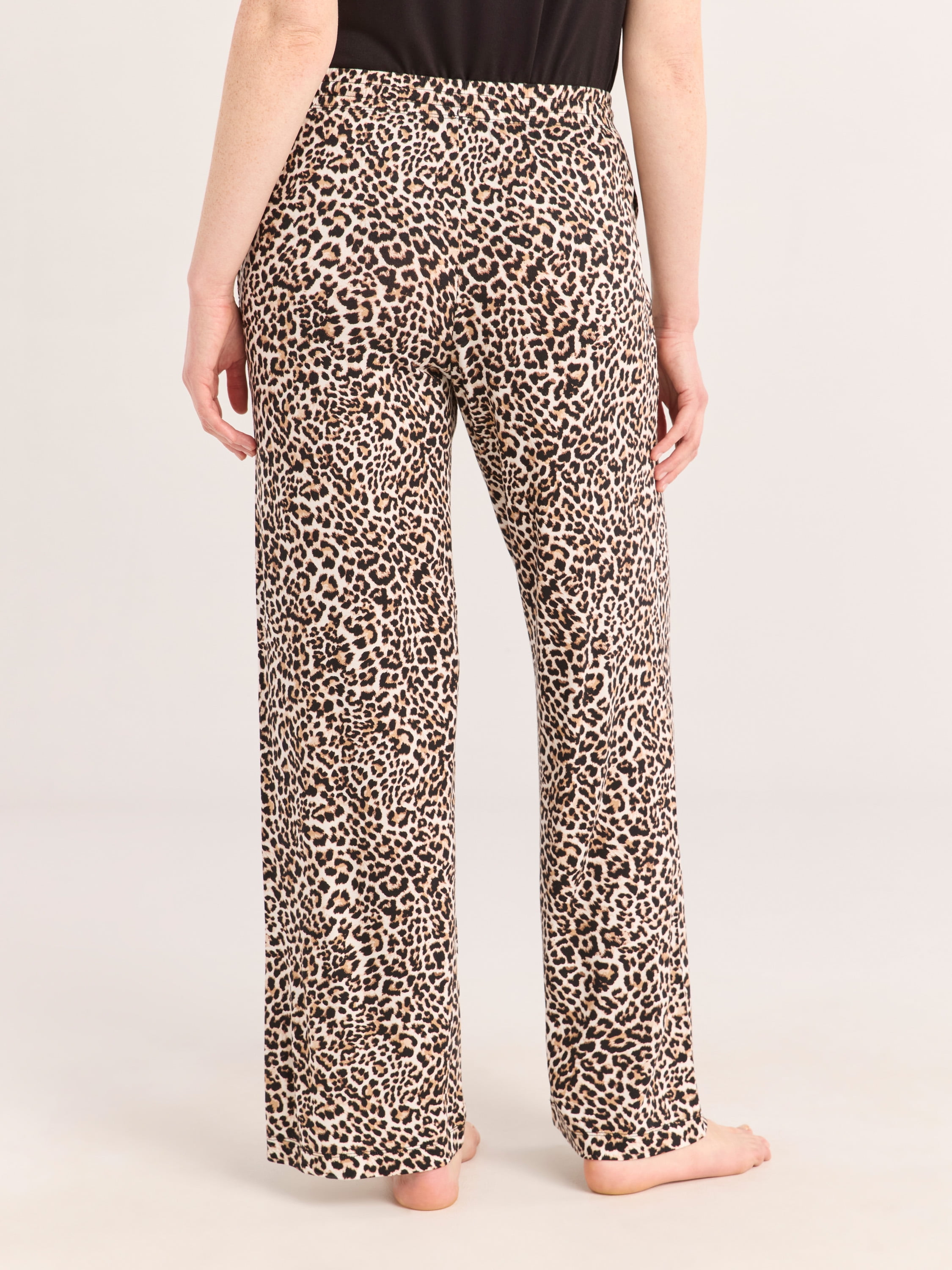 Joyspun Women’s Sleepwear Long Knit Pajama Pants, 29'' Inseam, Sizes S-3X