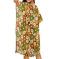 thumbnail image 4 of HELLHERO High Quality Fabrics Bathing Suit Cover Up for Summer Breathable Free Size Long Swimwear Cover up Flowers, 4 of 6