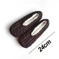 thumbnail image 2 of 1Pairs Womens Thick & Warm Slipper Socks with Non Slip Grippers - House Socks,dark grey, 2 of 5