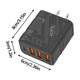 thumbnail image 3 of Estación De Carga Rápida De 40 W 3 Puertos Usb Y 1 Pd Cargador Eficiente Para Todos Tus Dispositivos Diseño Compacto Compatibilidad Universal, 3 of 6