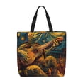 thumbnail image 1 of Xecao Starry Night Guitar Turtle for​Reinforced Shoulder Tote Bag Scratch-Proof Design Spacious Organizer Crossbody Carry Daily Commute Must-Have, 1 of 7