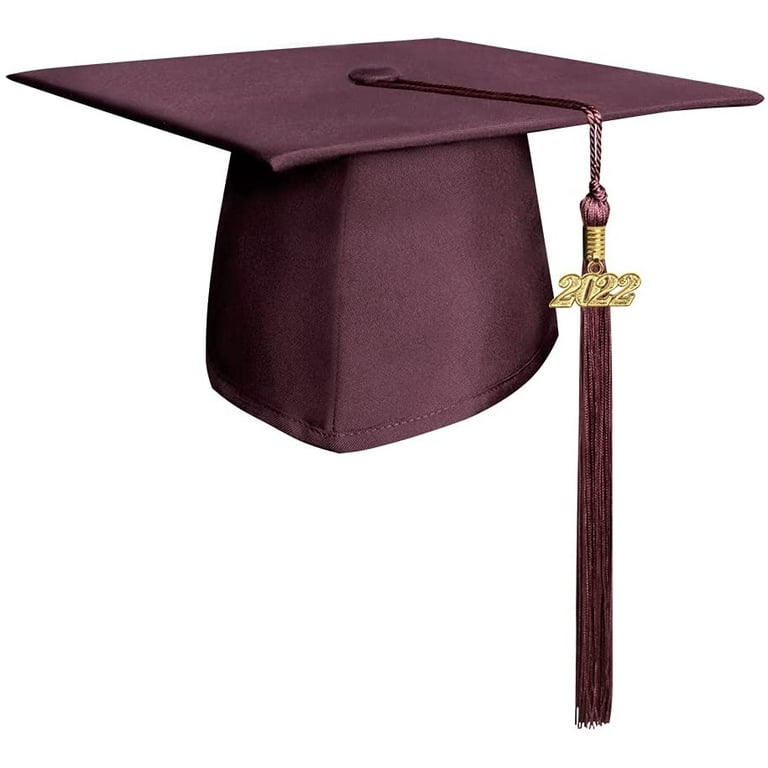 Endea Graduation Matte Cap Tassel Maroon 2022 Walmart