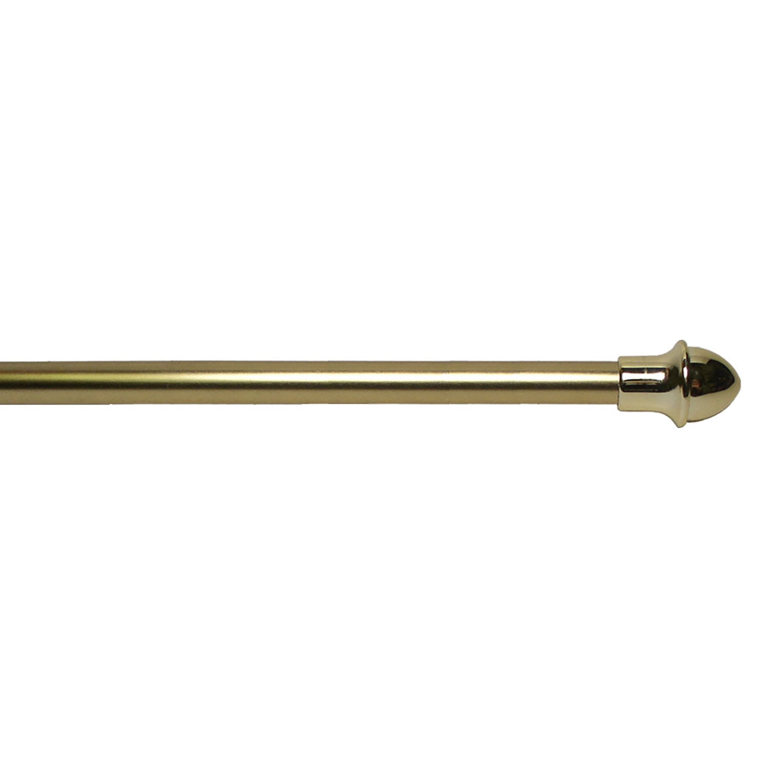 The Classic Touch Adjustable 7/16 Cafe Rod with Brackets, BrassGold