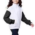 thumbnail image 4 of Girls Winter Outfits 4-16 Girls Half Zip Sweatshirt Quarter Zip Pullover Kids Long Sleeve Sweatshirts Fall Top for Teen Girls, 4 of 6