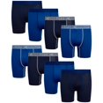 thumbnail image 1 of Reebok Boys? Underwear ? Performance Boxer Briefs (8 Pack), Size X-Large, Blues, 1 of 2