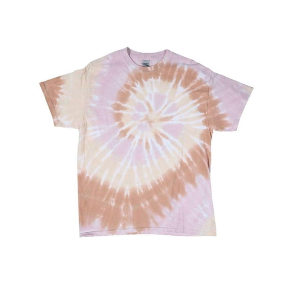 Multi-Color Spiral Tie-Dyed T-Shirt