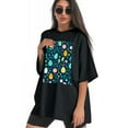 thumbnail image 3 of Plus Size Shirt for Women Black Tops for Women Short Sleeves Shirt for Women Easter 133 T Shirt Crewneck Shirt for Women XS, 3 of 5