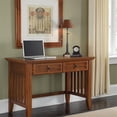 thumbnail image 2 of Bowery Hill Student Desk Style 2-Drawer Wood Desk in Cottage Oak, 2 of 10