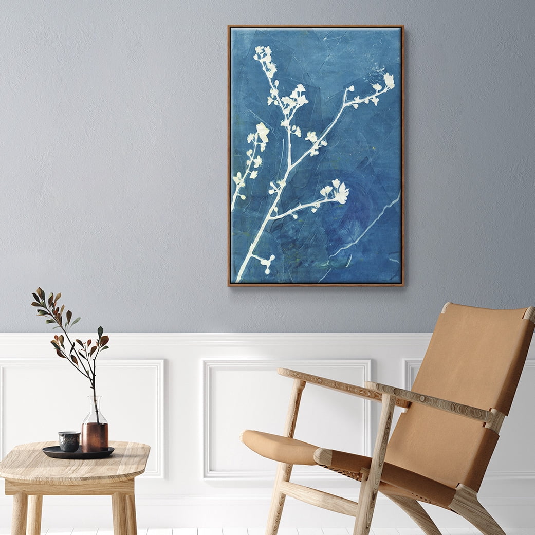 Believe Framed Premium Gallery Wrapped Canvas - Ready to Hang - 27 x 41 - Walnut Floating Frame