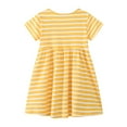 thumbnail image 5 of Baby Girl Summer Dress Casual Sundress Elegant Embroidered Princess With Short Sleeve Cute Dresses For Girls Yellow Size 12-24 Month, 5 of 5