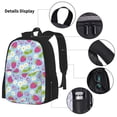thumbnail image 3 of Pofeuu Strawberry And Flowers Print Backpack Travel Backpacks With Lunch Bag Pencil Bag Set 3 pcs Set Cartoon Backpack, 3 of 7