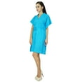 thumbnail image 2 of Bimba Women Plain Kaftan Dress Beach Cover Up Cotton Solid Caftan, 2 of 5