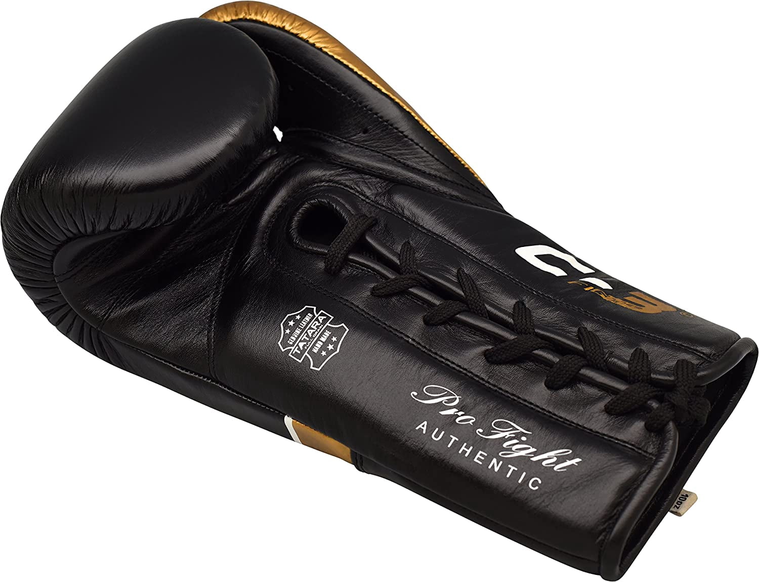 RDX Professional Boxing Fight Gloves, BBBofC BIBA WBF NYAC Approved, Genuine Cowhide Leather Competition Fighter Glove with Padded Wrist Support, Traditional Extra Long Laces for Firm Secure Fit