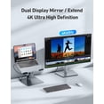 thumbnail image 4 of Soporte para laptop BENFEI USB-C 7 en 1 con dock HDMI 4K y PD de 100 W, 4 of 9