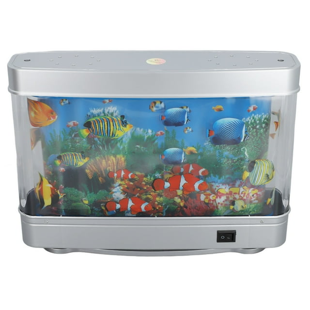 Aquarium Decorative Lamp, Artificial Tropical Fish Tank Motion Night Light Virtual Moving Imitating Ocean, Simulated Ornamental Fish Lamp, Miniature LED Ocean Light