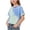 Blue, variant on 1-10 Y Girls Tie Dye T Shirts Casual Oversized Tee Top for Kids Fashion Casual School Workout Summer Shirt