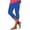 403#Royal Blue, variant on Women Everyday Capri Leggings Soft Stretchy Knee Length Casual Summer Bottoms