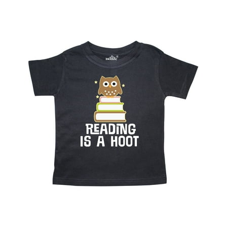 

Inktastic Reading Is A Hoot Librarian Gift Gift Toddler Toddler Girl T-Shirt