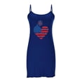 thumbnail image 2 of Blmnix Babydoll Nightgown Womens Nightgowns & Sleepshirts Chemises Sexy Nightgown Chemise Square Neckline Above-the-Knee Sleeveless Blue Mumu Nightgown,XXL, 2 of 6