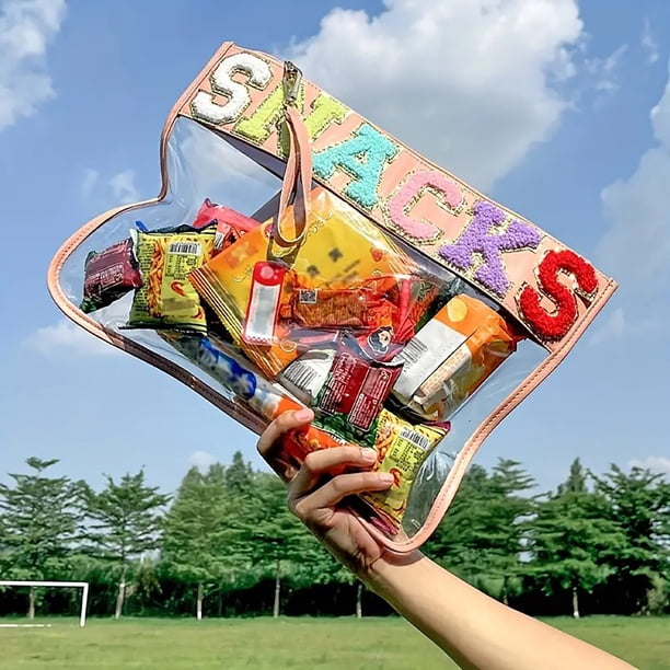 Organizadores de armario y almacenamiento, Organización y almacenamiento, Contenedores de almacenamiento, Bolsa para refrigerios, Bolsa transparente con cremallera, Bolsa de maquillaje de mano, Bolsa