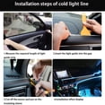 thumbnail image 3 of Lámpara decorativa Led para Interior de coche de 5M, tira de neón con cableado EL para Auto DIY, luz ambiental Flexible, diodo de ambiente de fiesta USB JAMW Sencillez, 3 of 5
