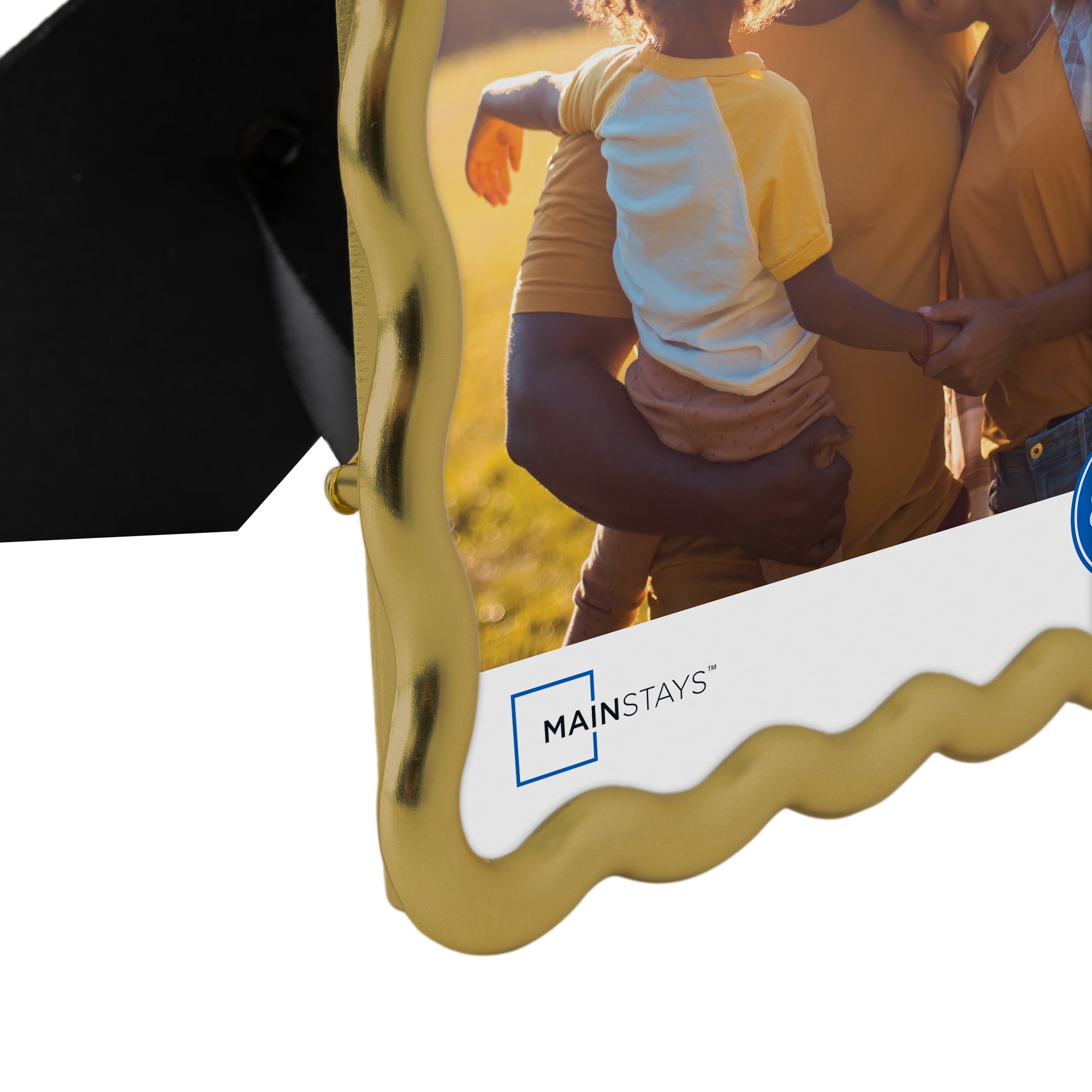Mainstays 8 x 10 Gold Wavy Tabletop Picture Frame
