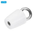 thumbnail image 3 of Uxcell Silicone Rubber Tapered Plug 20 to 27mm Solid Bathtub Bungs Stopper with Ring White 2 Pieces, 3 of 5